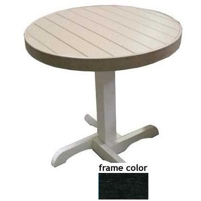 Eagle One Recycled Plastic Bistro Table - Black