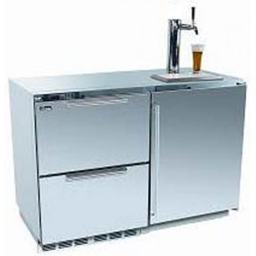 Perlick Outdoor Refrigerator And Beer Dispenser With Integrated Drawers, Integrated Door , And 1 Tap (Requires Custom Panels)
