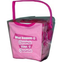 What Happens At Grandmas Baby Gift Set-Pink