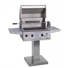 Solaire Gas Grills 27 Inch Deluxe Infrared Propane Gas Grill With Rotisserie On Bolt Down Post