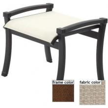 Suncoast Devereaux Sling Ottoman - Cabernet Frame And Nougat Fabric