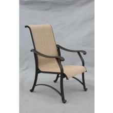 Elegant Sling Cast Aluminum Patio Dining Chair