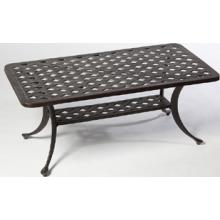 Alfresco Home Weave 42 Inch Rect Coffee Table & Base - Antique Fern
