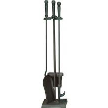 UniFlame 4 Piece Triple-Plated Black Fireset