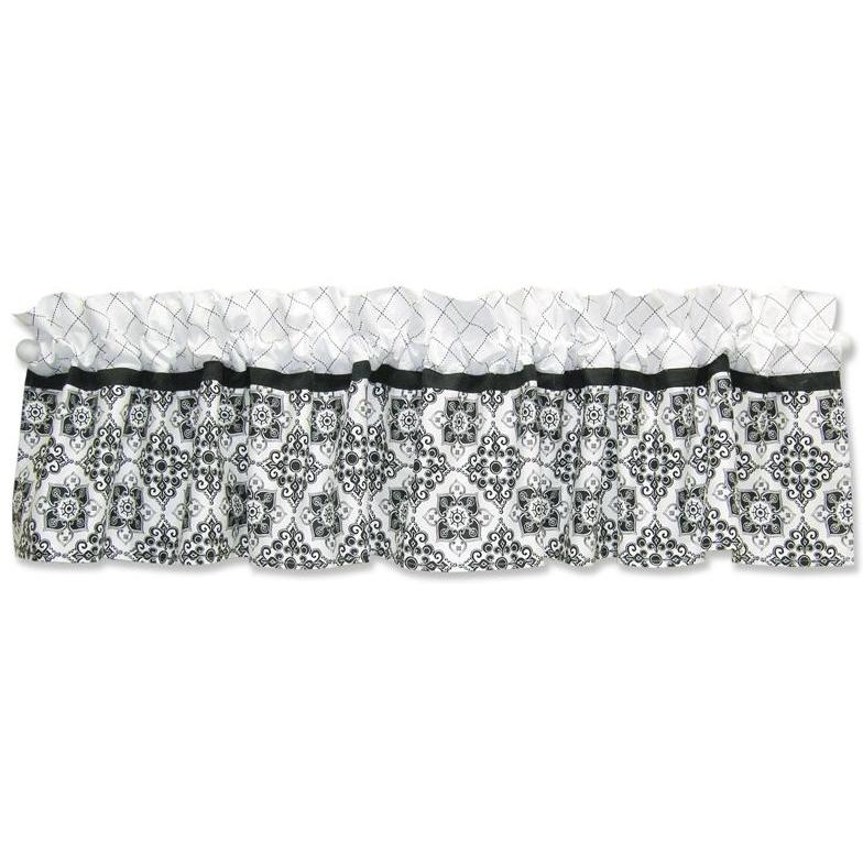 Versailles Black Window Valance
