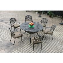 Elisabeth Cast Aluminum Patio Dining Set - 60 Inch Round