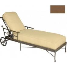 Windham Castings Provence Casual Back Chaise Lounge Cushion , Canvas Cocoa L