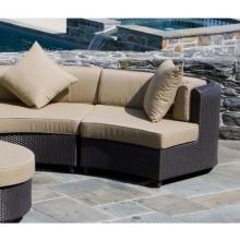 Alfresco Home Portofino Wicker Outdoor Sectional Sofa with Cushions - Left Arm