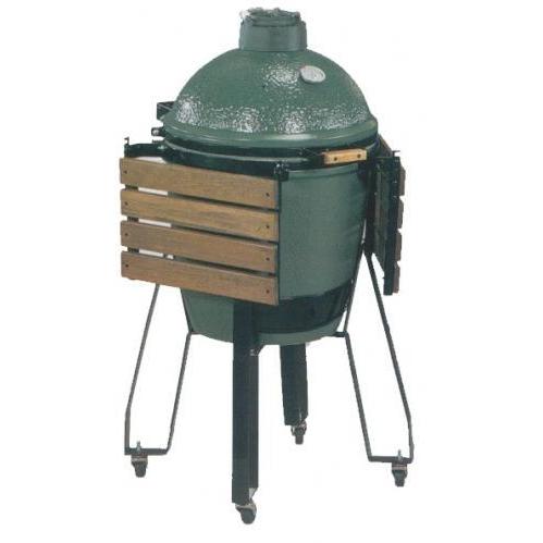 Big Green Egg Medium Charcoal Grill / Smoker with Nest and Side Shelves - 15 Inch Grid
