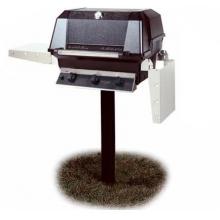 MHP Gas Grills WHRG4DD Hybrid Natural Gas Grill W/ SearMagic Grids On In-Ground Post