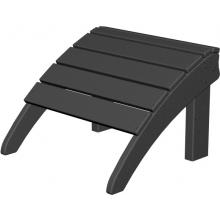 Poly-Wood Seashell Recycled Plastic Wood Ottoman