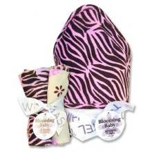 Sweet Safari Pink Hooded Towel & Wash Cloth Bouquet Set