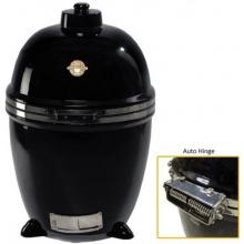 Grill Dome Charcoal Grill Infinity Series BBQ Grill With Stainless Auto Hinge - Black