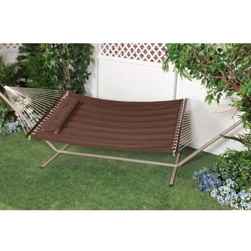 Bliss Hammocks Classic Poly Quilted Hammock - Brown