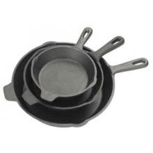 Bayou Classic 3 Piece Cast Iron Skillet Set