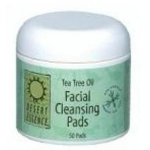 Desert Essence Natural Cleansing Pads W/ Tt Oil 50 Pads Picture