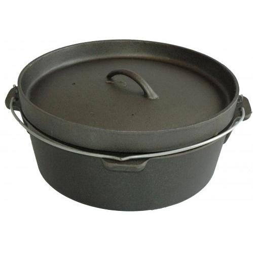 Cast Iron Camp Pot W/ No Legs - 12 Qt.