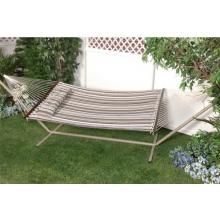 Bliss Hammocks Euro Quilted Hammock - Brown/White Stripe