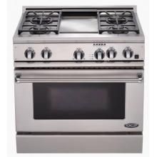 DCS Gas Range 36 Inch Natural Gas Range W/ Griddle By Fisher Paykel - RGT-364GD