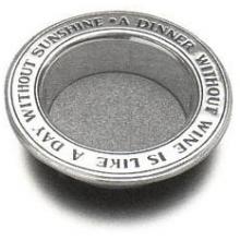 Wilton Armetale A Dinner Without Wine Coaster