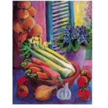 Still Life With Celery Poster Print