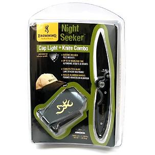 Browning Night Seeker Cap Light/Knife Combo Pack, Black