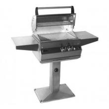 Fire Magic Gas Grills Legacy Deluxe Natural Gas Grill On Patio Post