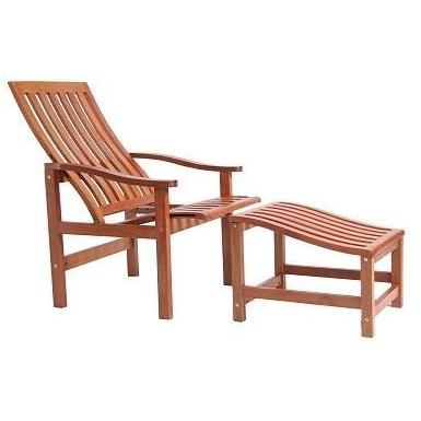 Eden Outdoor Living Boston Keruing Wood Reclining Steamer