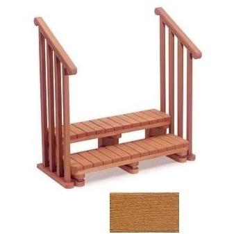 A&B Accessories Recycled Plastic Single Spa Handrails Teak