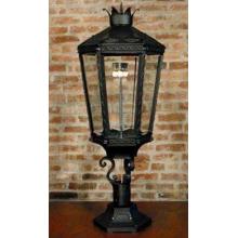 Gaslite America GL10000 Cast Aluminum Manual Ignition Natural Gas Light With Open Flame Burner And Pedestal Mount