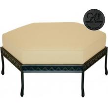 Windham Castings Savannah Deep Seating Hexagonal Ottoman Frame Only, Black