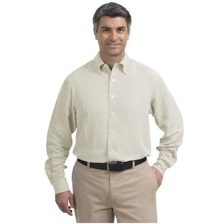 Red House Silk/Linen Woven Shirt 3X Ivory