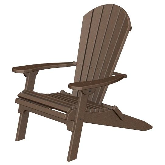 Poly-Wood Recycled Plastic Wood Seashell Adirondack Folding Chair by Poly-Wood