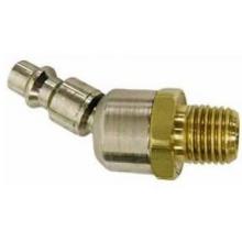 Acme Automotive Ball Swivel Air Hose Plug - 1/4 Inch X 1/4 Inch Male Threads - Industrial M Style