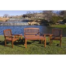 Eden Outdoor Living Brighton Wood Lounge Set