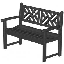 Poly-Wood Chippendale Recycled Plastic Wood Bench