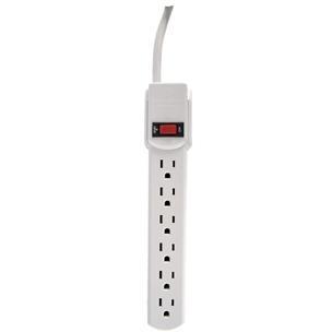 6-OUTLET POWER STRIP (3-FT CORD)