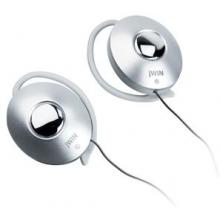 ULTRA-LIGHTWEIGHT EAR CLIPS WITH IN-LINE VOLUME CONTROL (SILVER)