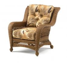 Outdoor GreatRoom Company Single Wicker Glider W/ Batik Palm Cushions