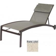 Suncoast Vision Sling Chaise Lounge With Wheels - Pebble Frame