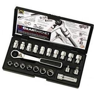 K-D Tools GearWrench 21 Pc. 3/8 Inch Drive (20mm Vortex) Pass-Thru Socket System