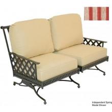 Windham Castings Savannah Casual Back Spring Loveseat Cushion , Eden Rust LX
