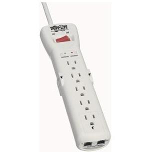 7-OUTLET SURGE SUPPRESSOR (TELEPHONE PROTECTION, 7-FT CORD)