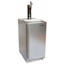 Perlick Freestanding 15 Inch Beer Dispenser With Integrated Wood Overlay Solid Door Hinge Left (Requires Custom Panels)