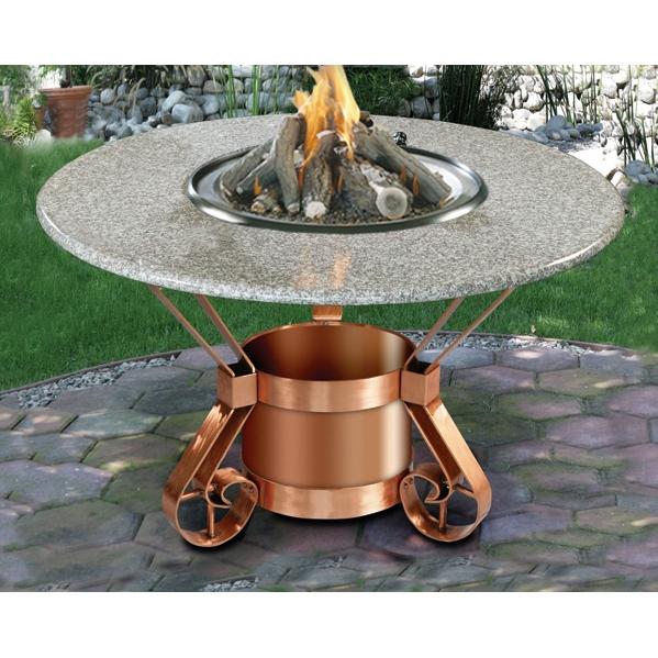 California Outdoor Concepts Tuscany Dining Height Fire Pit Table With Pebble Granite Top... by California Outdoor Concepts