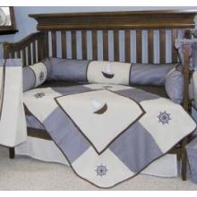 Embroidered Yacht Club 4 Piece Crib Set