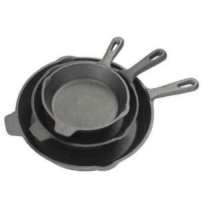 Bayou Classic 3 Piece Cast Iron Skillet Set
