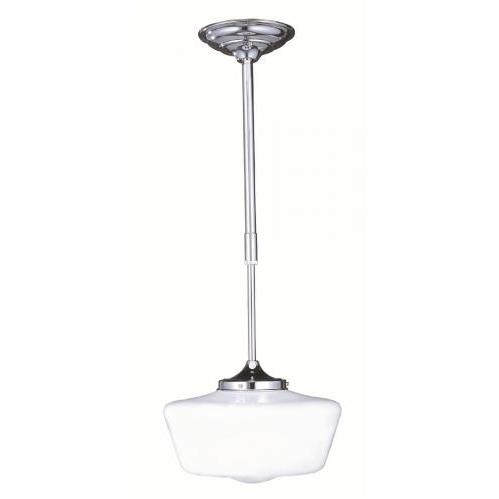 Hanging Pendant In Chrome Finish - 1 Bulb