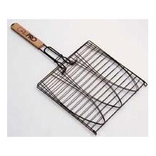 Deluxe Non-Stick Triple Fish Grill Basket