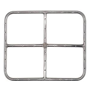 18 X 15 Inch Stainless Rectangular Single Fire Pit Ring